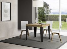 Petite table extensible carrée 90x90/246 cm Flavio