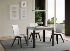 Petite table extensible carrée 90x90/246 cm Liva