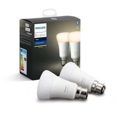 PHILIPS HUE Pack de 2 ampoules White - 9,5 W - B22 - Bluetooth