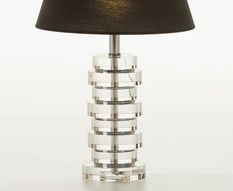 Pied de lampe acrylique et métal Vego
