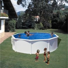 Piscine hors-sol GRE Dream Pool - Rond - Ø3,70 m x H1,22 m - En acier - Filtration a cartouche