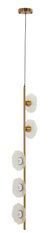 Plafond vertical emily en verre transparent 15x16x110 cm