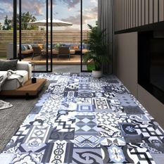 Planche de plancher autoadhésif PVC 5,11 m² Motif coloré