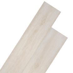 Planche de plancher PVC 5,26 m² 2 mm Couleur de chêne blanc