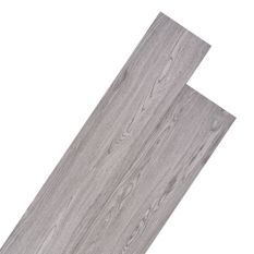 Planche de plancher PVC 5,26 m² 2 mm Gris foncé