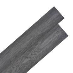 Planche de plancher PVC autoadhésif 5,02 m² 2 mm Noir et blanc