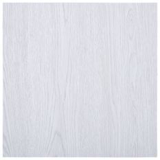 Planches de plancher autoadhésives 5,11 m² PVC Blanc