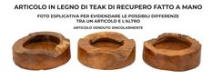 Plateau erusi plus teck cm ø 21x6