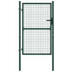 Portail de clôture Acier 100x125 cm Vert
