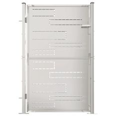 Portail de jardin 100x150 cm Acier inoxydable 3