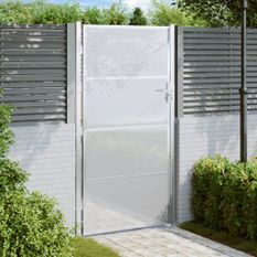 Portail de jardin 100x180 cm acier inoxydable
