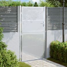 Portail de jardin 100x200 cm acier inoxydable