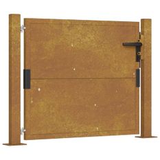 Portail de jardin 105x105 cm acier corten