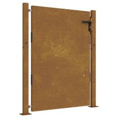 Portail de jardin 105x155 cm acier corten