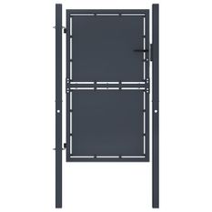 Portail de jardin Acier 100 x 200 cm Anthracite