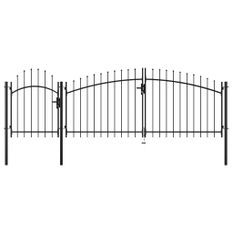 Portail de jardin Acier 2,25 x 4 m Noir