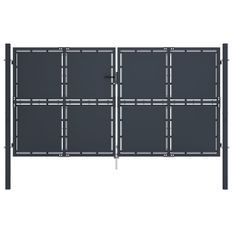 Portail de jardin Acier 300x150 cm Anthracite