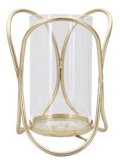 Porte-bougie glox or cm ø 16x21,5