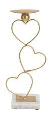 Porte-bougies en forme de cœur 14,5 x 10 x 32,5 cm