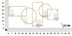 Porte-bougies mural marie cm 70x8,5x36