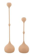 Porte-bougies slimmy rose, lot de 2 pièces, ø 8x26-8x37 cm