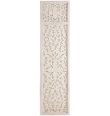 Porte décoration orientale bois blanc décapé Prisca