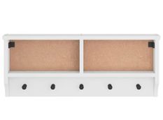 Porte-manteau mural en pin massif LIVIA 87 cm