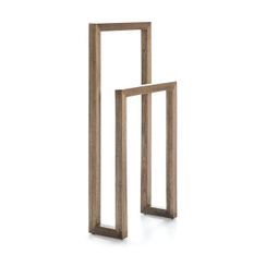 Porte-serviette bois massif clair