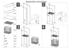 Porte-serviettes flish cm 40x30x121