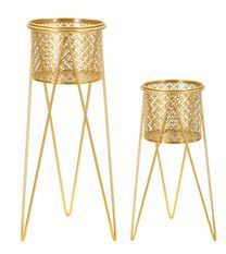 Porte-vase nat, lot de 2 pièces, 21 x 20 x 46 cm - 18 x 18 x 32 cm