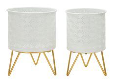 Porte-vases carly, lot de 2, ø 16 x 20 cm - 13 x 20 cm