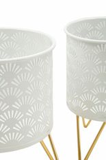 Porte-vases carly, lot de 2, ø 16 x 20 cm - 13 x 20 cm