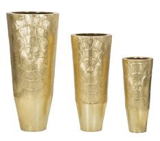 Porte-vases goldely, lot de 3 pièces, ø 50,8 x 114,9 cm - 40 x 92,7 cm - 29,8 x 70,5 cm
