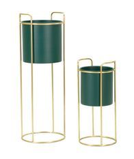 Porte-vases grent slim, lot de 2, ø 24 x 70 cm - 19,5 x 45 cm