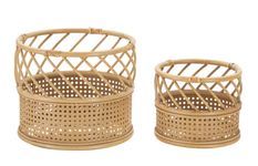 Porte-vases panama, lot de 2, ø 30 x 25-22 x 18 cm