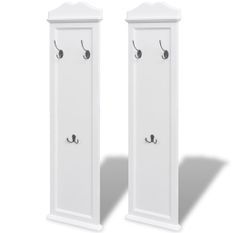 Portemanteaux 2 pcs Blanc