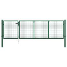 Portillon Acier 350x100 cm Vert