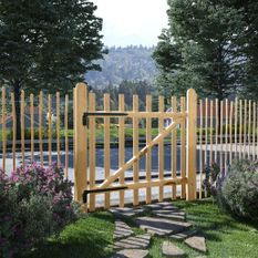 Portillon de clôture simple Bois de noisetier 100 x 100 cm