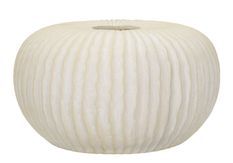Pot décoratif large rainuré design compact AVA