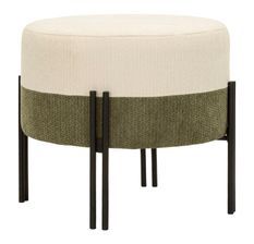 Pouf bicolore design moderne Julia