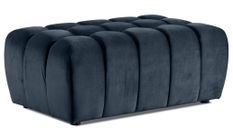 Pouf capitonné LARKO velours