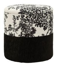 Pouf coffre de rangement style oriental tissu décoratif Caly