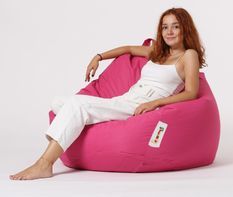Pouf poire rose Premium XXL