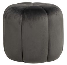 Pouf rond en velours Barko