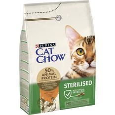 PURINA CAT CHOW Croquettes pour chat adulte stérilisé - Riche en dinde - 3 kg