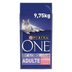 PURINA ONE Bifensis Adulte Saumon et Céréales Completes - 9,75kg - Croquettes pour chats adultes