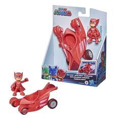 PYJAMASQUES - Véhicule de héros Astro-Hibou avec figurine Bibou - jouet préscolaire pour enfants a partir de 3 ans