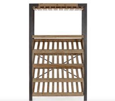 Range bouteilles KANTIN – bois massif – 114 x 199 cm