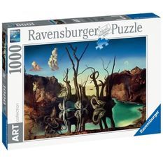 Ravensburger - Puzzle 1000 pieces Art collection - Cygnes se reflétant en éléphants / Salvador Dali