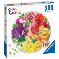 Ravensburger - Puzzle rond 500 pieces - Fruits et légumes (Circle of Colors)